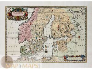 Detailed Map Of Scandinavia Estonia By Dahlberg 1683 More Pictures See Down 