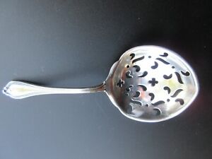 Antique Towle Sterling Silver Old Newbury Pierced Bowl Caddy Sifter Spoon 