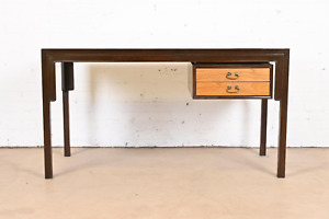 Michael Taylor For Baker Furniture Mid Century Modern Chinoiserie Partner Desk