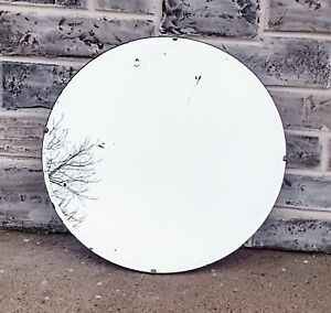 Vintage Mid Century 24 Round Bathroom Vanity Frameless Beveled Wall Mirror
