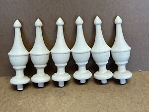 Lot Of 6 New Maple Wood Finial Unfinished For Clock Bed Or Furniture Finial