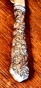 Sheffield England Carving Knife 16 5 Sharp Tooth Turkey Ham Roast Ornate Floral