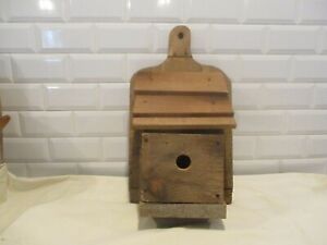 Antique Cutting Board With Bird House On It Handmade Primitive