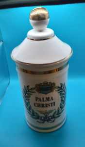 Porcelain Apothecary Jar Palma Christi