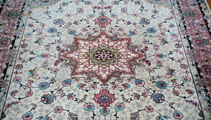 6 X 9 2 Stunning Silk Wool Tabrizz Hand Knotted Superb Quality Rug