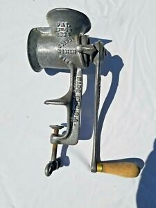 Antique Cast Iron Steinfeld Table Mounted 21 Meat Grinder Pat Date Nov 1904