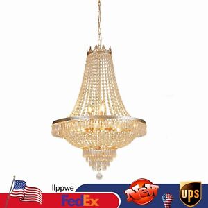 Luxury Vintage French Empire Chandelier Large Foyer Crystal Ceiling Light Height