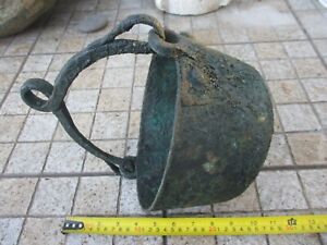 Archeology Find Cauldron Copper Lisboa Subway Digging Probably 17th Century