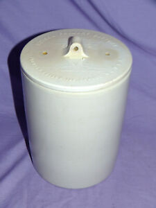  Vintage Edison Primary Battery Type Rr Porcelain Jar Crock 9 5 X7 5 W Lid
