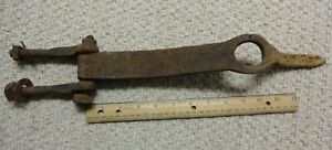 Antique Primitive Hand Forged 14 Tractor Wagon Hitch Tongue Farm Find