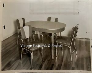 B W Photos 1950 Salesman Samples Table Chairs 2 8x10 Vintage Photos