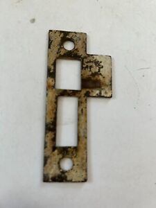 Vintage Arts Craft Deco Steel Door Jamb Mortise Lock 3 5 16 Strike Plate Catch