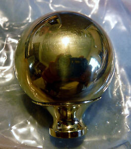 One Brass 1 3 4 Finial For Antique Iron Brass Beds 3 8 Thread Hard To Find
