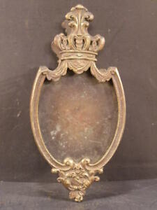  Very Rare Antique Gothic Bronze Oscar Bach Mica Lamp Shade Light Fixture Crown 