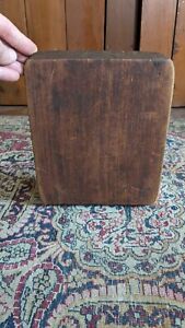 Best Antique Early Primitive Small Wood Cutting Bread Board 9 5 Patina