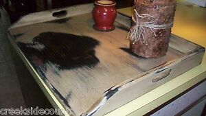 Shabby Chic Finish Wood Stove Top Cover Noodle Board Tray