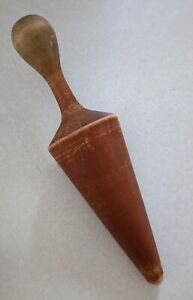 Primitive Wood Cone Pestle 11 5 Cooking Tool Rolling Pin Mill Masher Ricer