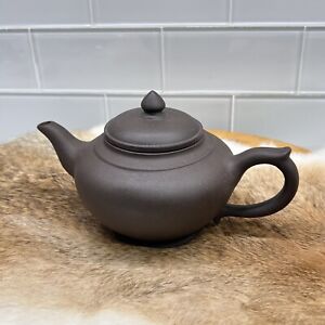 Vintage Chinese Yixing Zisha Terracotta Clay Teapot Stamped Signed