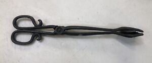 Vintage Cast Iron Coal Tongs Fireplace Scissor Made In Usa Price Products 13 