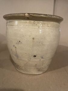 Antique A G C Dipple Stoneware Crock Lewistown Pa