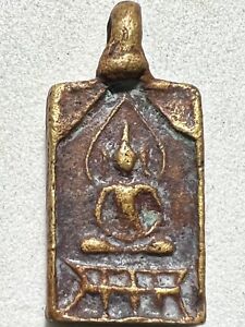 Phra Lp Suk Rare Old Thai Buddha Amulet Pendant Magic Ancient Idol 65