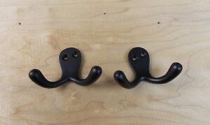  2 Natural Iron Small 2 X 2 75 Double Coat Hat Towel Cup Jewelry Key Hook