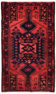 Vintage Handmade Tribal Geometric 4x6 Oriental Rug Farmhouse Boho Decor Carpet