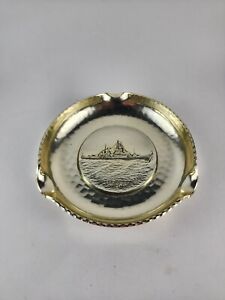 Vintage United States Navy Uss Conyngham Ddg 17 Metal Ashtray Made By Alpha