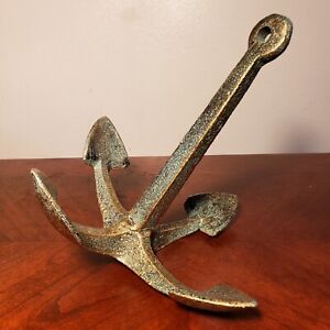 7 Inch Solid Brass Vintage Boat Anchor