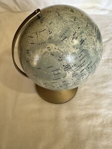 Vintage Replogle 6 Inch The Moon Globe On Base