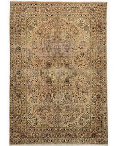 Antique Distressed Muted Floral 6 7x9 5 Vintage Oriental Rug Home Decor Carpet