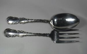 Birks Louis Xv Sterling Silver Serving Spoon And Fork Scrap Or Not 226 Grams