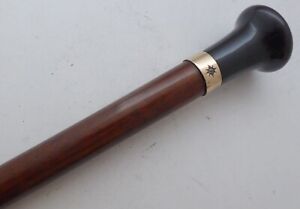 Art Deco 1930 S Walking Stick Cane Bakelite Pommel Faux Snakewood Shaft