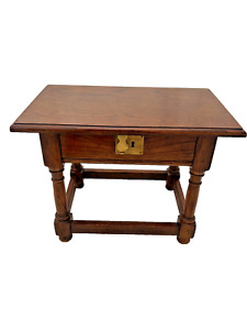 Vintage Console Box Table Bench With Under Seat Lift Top Storage Door Solid Oak
