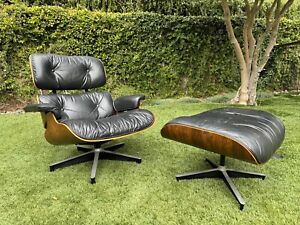 Vintage 1979 Eames Rosewood Lounge Chair And Ottoman By Herman Miller