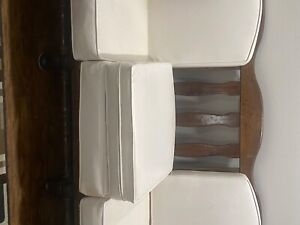 Antique Eathan Allen Pine Sofa And Loveseat