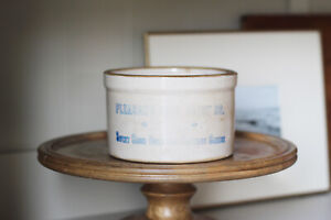 Antique Pleasant Hill Dairy Co Cottage Cheese Crock Antique Advertising Crock