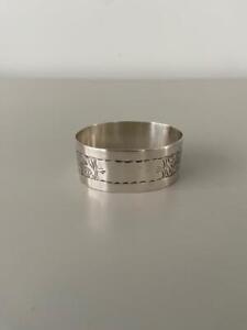 Hallmarked Silver Napkin Ring Birmingham 1921