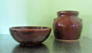 Roycroft East Aurora N Y 4 5 Pottery Stoneware Crock 5 1 4 Bowl