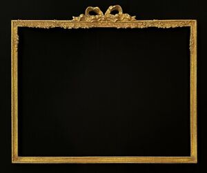 1 3 4 Wide 26 X 36 Composition Carved Frame Gilded In Genuine 22k Gold