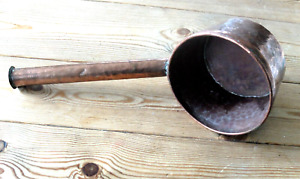Late 19th Century Rustic French Hammered Copper Ladle Pan