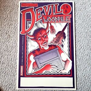 Bloodshot Records Presents Devil In A Woodpile Concert Poster Tour Blank