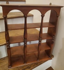 Antique Wooden Wall Shelfs Display Cabinet