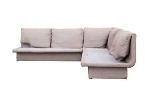 Vintage 1980s Modular Sectional Sofa By Bernhardt 3 Pcs Saporiti Style A Scale