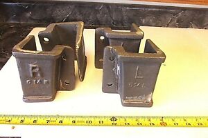 2r 2l Cast Iron Lineberry Wood Wheel Factory Cart Stake Pocket Holder