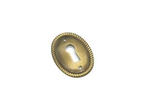 1 1 8 Keyhole Cover Plate Escutcheon Furniture Brass Key Hole Lock Plate