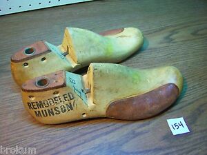 Vintage Wood Wooden Shoe Factory Industrial Mold Last 8 D 154 Remodeled Munson