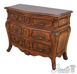 61888ec French Provincial Style Carved Commode Chest Or Dresser