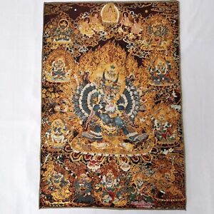 36 Tibet Tibetan Cloth Silk Buddhism Buddha Yamantaka Tangka Thangka Painting