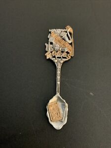  Vintage Las Vegas Silver Collectors Spoon Gold Plate